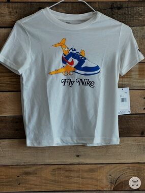 Nike White Tee “Fly Nike”